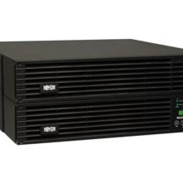 Tripp Lite Smart Online 6kVA UPS Back Up, Double-Conversion, 208/240V 5.4kW 4U Rack / Tower, Extended Run, USB, DB9, Bypass Switch, L6-30R & L6-20R (SU6000RT4UHV)